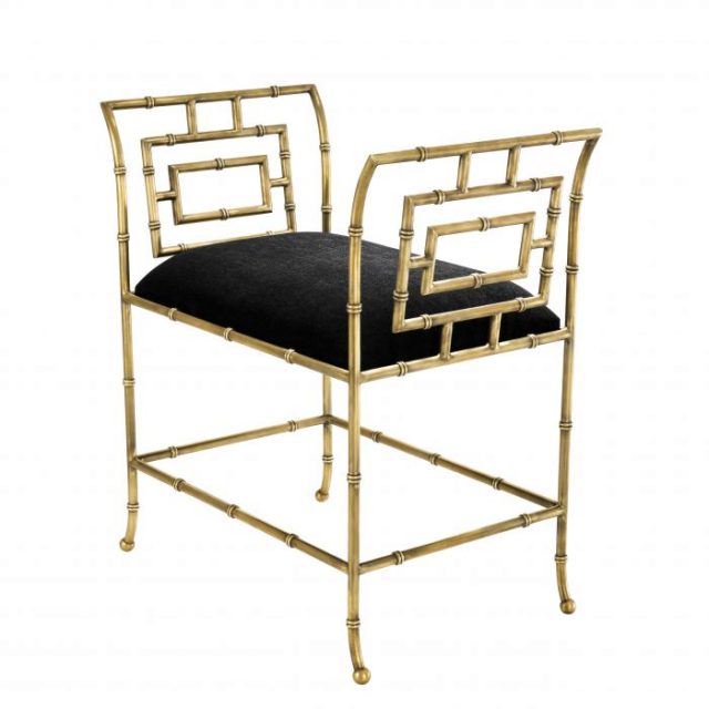 Банкетка EICHHOLTZ BONITA BENCH VINTAGE BRASS
