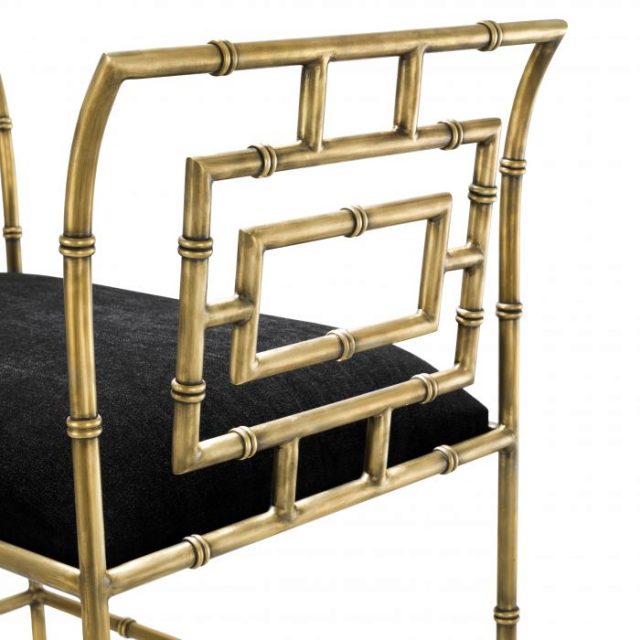 Банкетка EICHHOLTZ BONITA BENCH VINTAGE BRASS