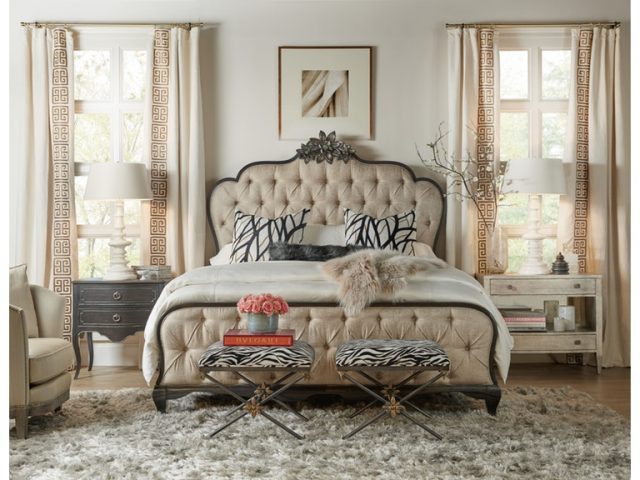 Банкетка HOOKER FURNITURE SANCTUARY ZEBRE BED BENCH
