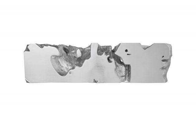 Банкетка Phillips Collection Freeform Bench Silver