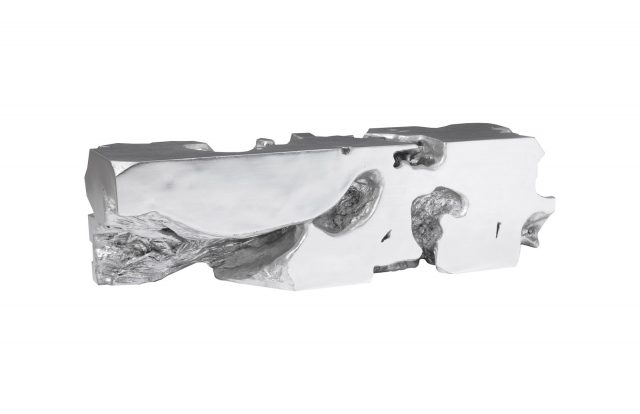 Банкетка Phillips Collection Freeform Bench Silver