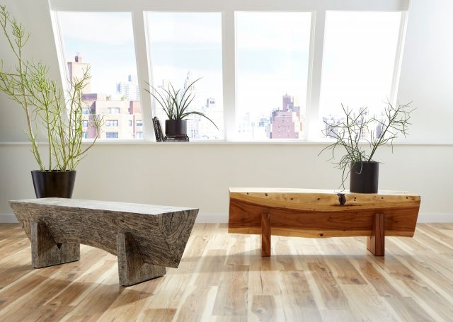 Банкетка Phillips Collection Triangle Bench Natural Wood