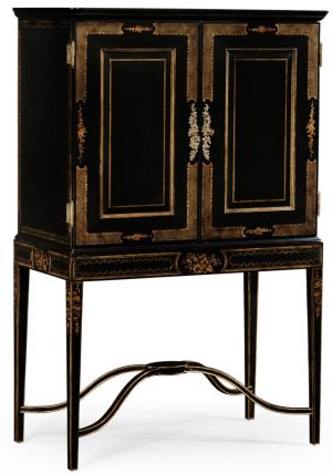 Бар Jonathan Charles Formal Black & Gold Drinks Cabinet