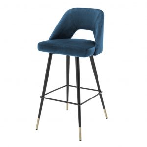 Барный стул EICHHOLTZ Bar Stool Avorio Blue