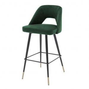 Барный стул EICHHOLTZ Bar Stool Avorio Green