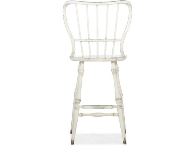 Барный стул HOOKER FURNITURE CIAO BELLA SPINDLE BACK BAR STOOL WHITE