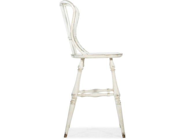 Барный стул HOOKER FURNITURE CIAO BELLA SPINDLE BACK BAR STOOL WHITE