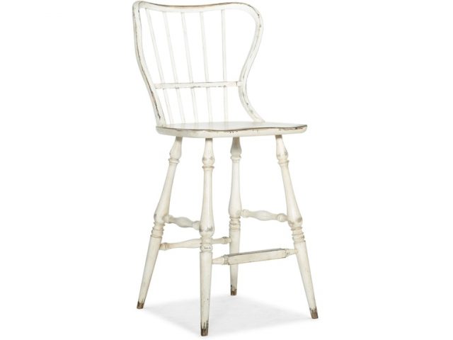 Барный стул HOOKER FURNITURE CIAO BELLA SPINDLE BACK BAR STOOL WHITE