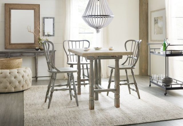 Барный стул HOOKER FURNITURE CIAO BELLA SPINDLE BACK COUNTER STOOL GRAY