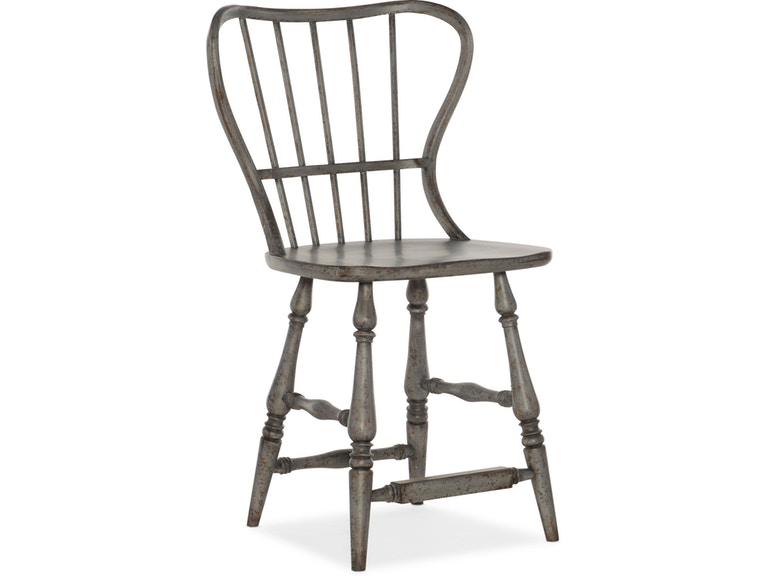 Барный стул HOOKER FURNITURE CIAO BELLA SPINDLE BACK COUNTER STOOL GRAY