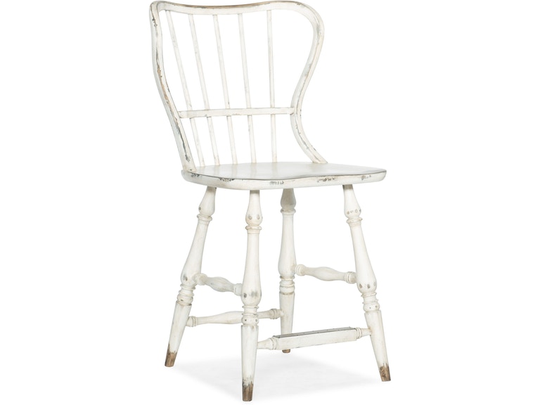 Барный стул HOOKER FURNITURE CIAO BELLA SPINDLE BACK COUNTER STOOL WHITE