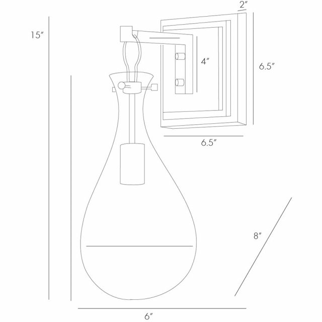 Бра ARTERIORS SABINE SCONCE NICKEL