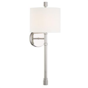 Бра Crystorama RACHEL Polished Nickel