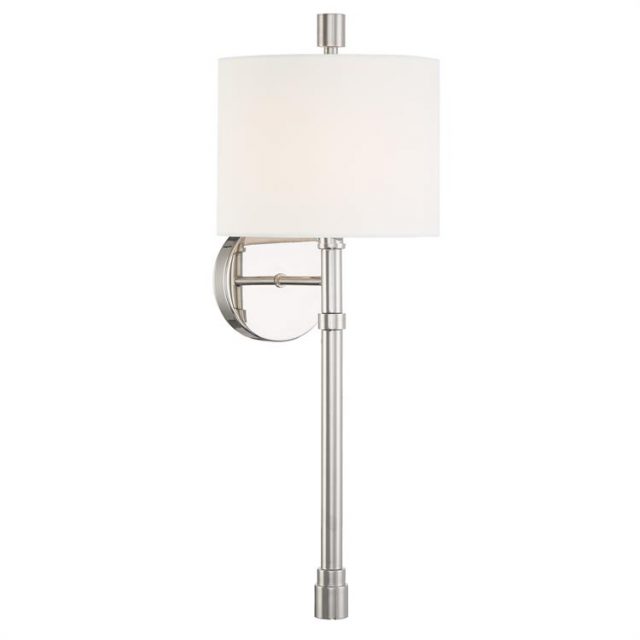 Бра Crystorama RACHEL Polished Nickel
