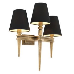 Бра EICHHOLTZ Wall Lamp Waterloo Triple Brass