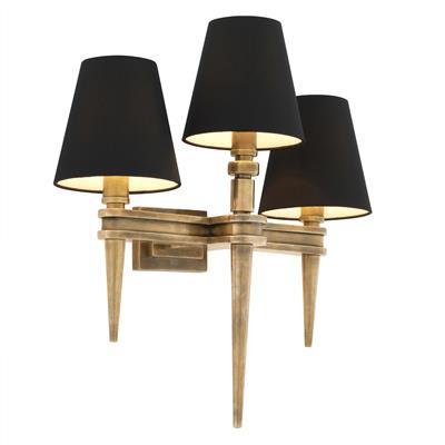 Бра EICHHOLTZ Wall Lamp Waterloo Triple Brass