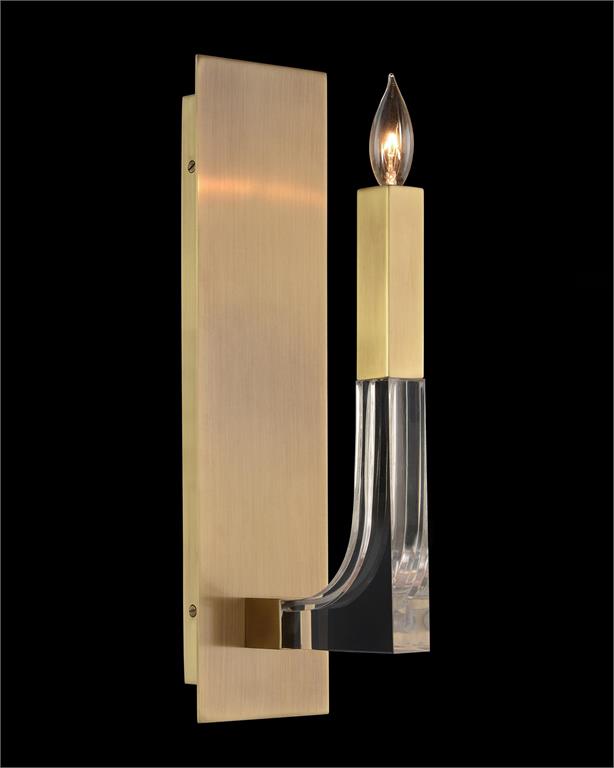 Бра John-Richard Acrylic and Brass 1 Wall Sconce