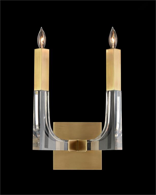 Бра John-Richard Acrylic and Brass Wall Sconce