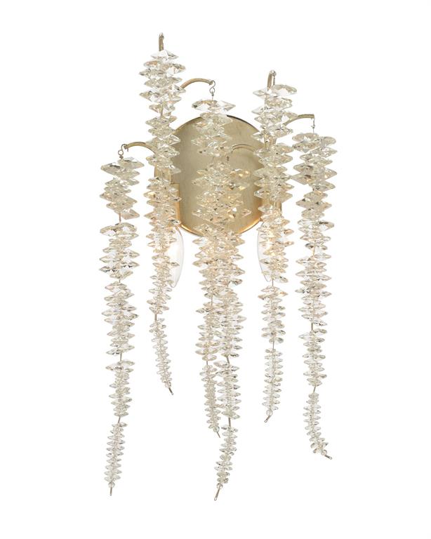 Бра John-Richard Cascading Crystal 2 Wall Sconce