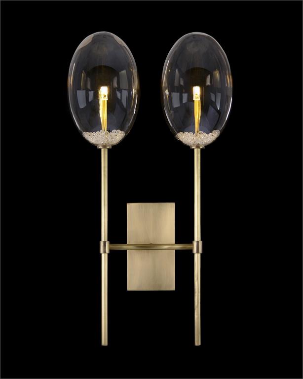 Бра John-Richard Echo Glass Globe 2 Wall Sconce