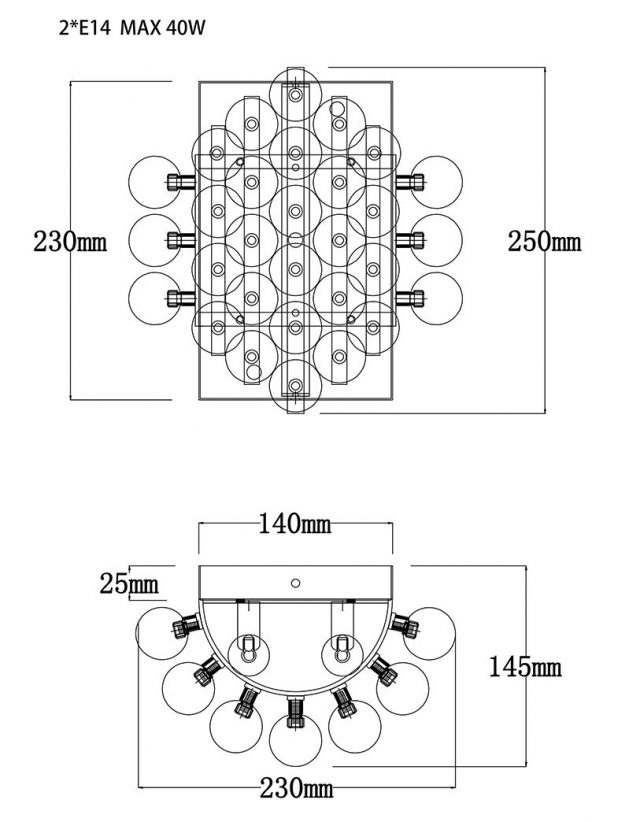 Бра Liang and Eimil ASTORIA WALL LIGHT NICKEL