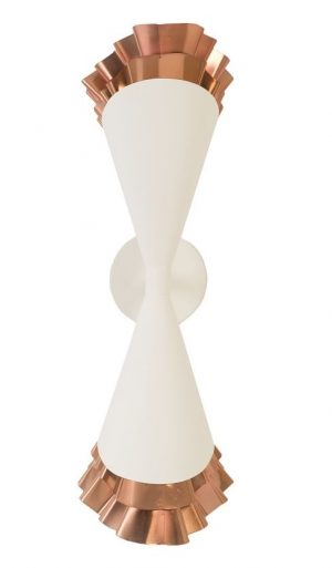 Бра Phillips Collection Ruffle Wall Sconce White