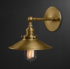 Бра Restoration Hardware 20TH C. FACT FILAMENT METAL SINGLE