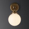 Бра Restoration Hardware BISTRO GLOBE MILK GLASS SINGLE