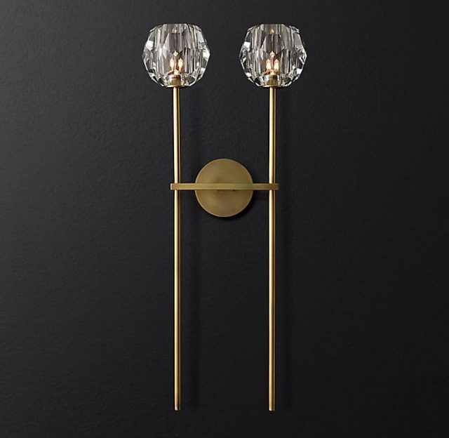 Бра Restoration Hardware BOULE DE CRISTAL GRAND SCONCE