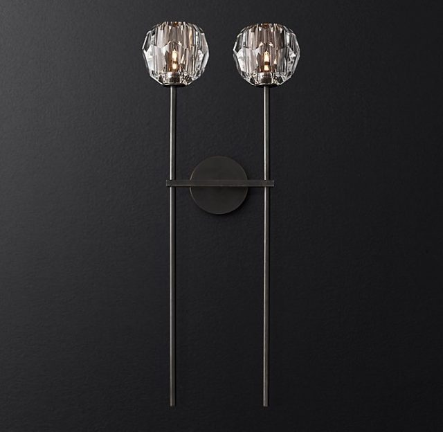 Бра Restoration Hardware BOULE DE CRISTAL GRAND SCONCE