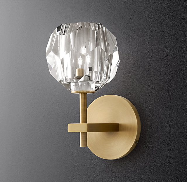 Бра Restoration Hardware BOULE DE CRISTAL SINGLE SCONCE