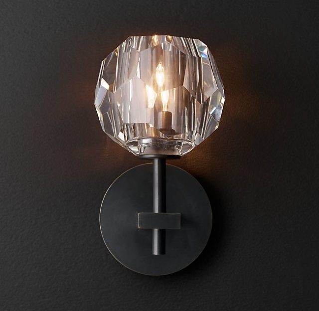 Бра Restoration Hardware BOULE DE CRISTAL SINGLE SCONCE