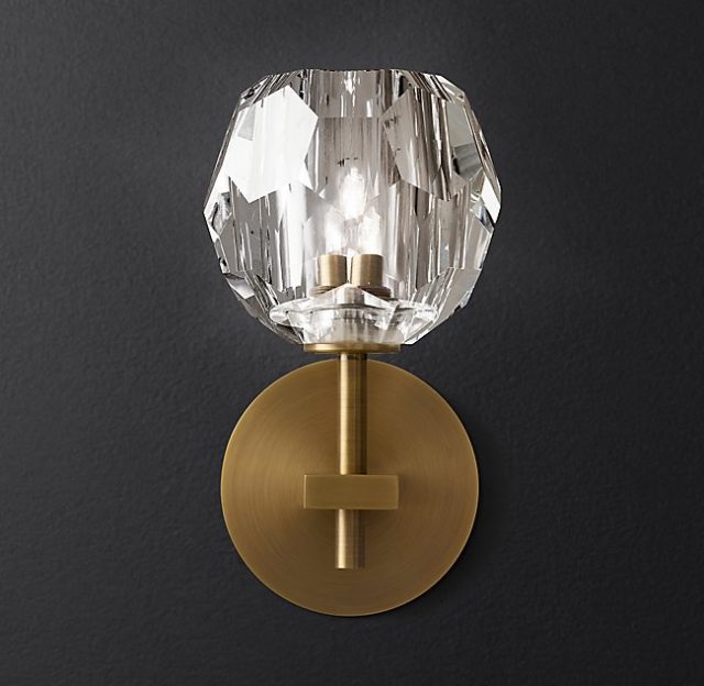 Бра Restoration Hardware BOULE DE CRISTAL SINGLE SCONCE