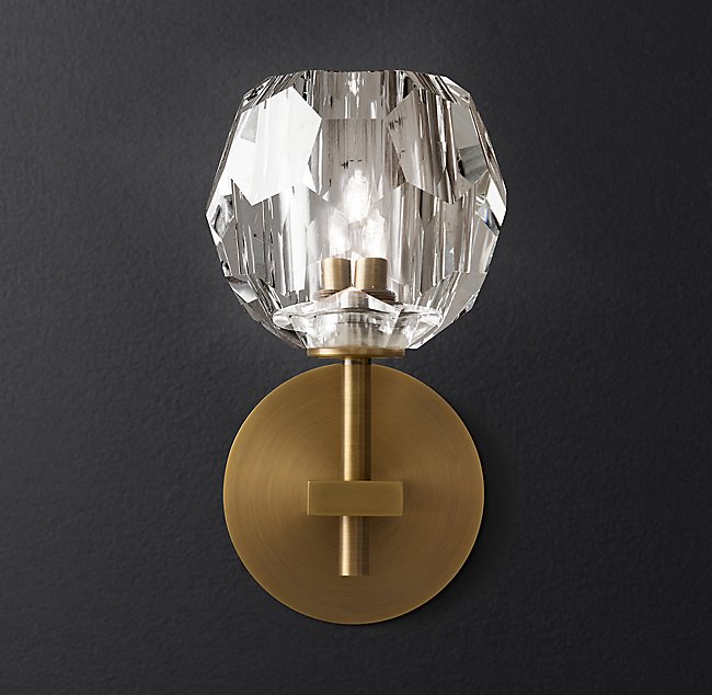 Бра Restoration Hardware BOULE DE CRISTAL SINGLE SCONCE