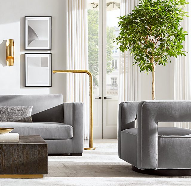 Бра Restoration Hardware CATHEDRAL BRASS SCONCE