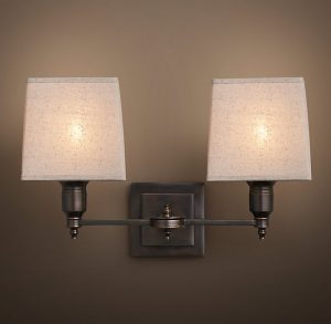 Бра Restoration Hardware CLARIDGE DOUBLE LINEN