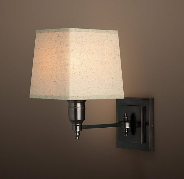 Бра Restoration Hardware CLARIDGE SINGLE LINEN