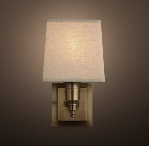 Бра Restoration Hardware CLARIDGE SINGLE LINEN
