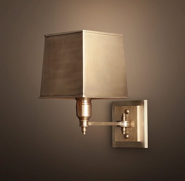 Бра Restoration Hardware CLARIDGE SINGLE METAL