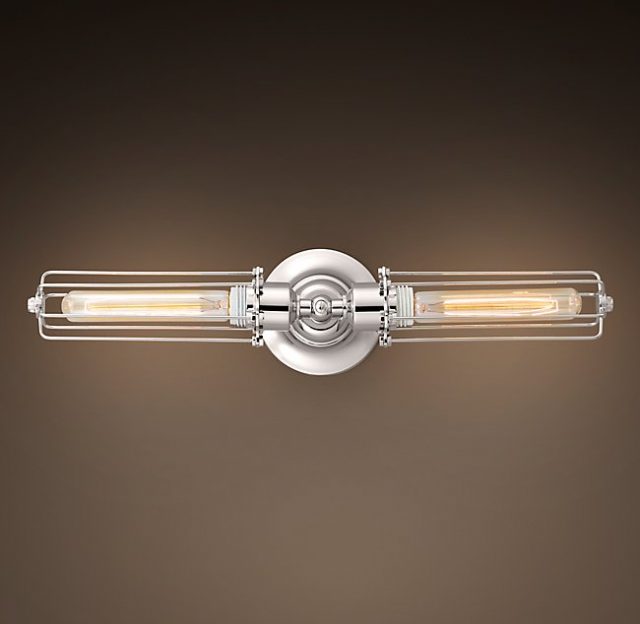 Бра Restoration Hardware EDISON CAGED INLINE DOUBLE