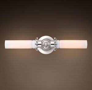 Бра Restoration Hardware EDISON MILK GLASS INLINE DOUBLE