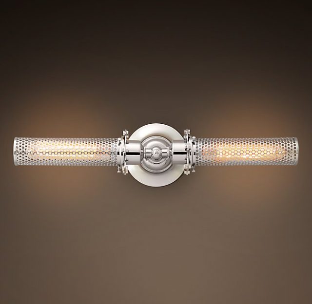 Бра Restoration Hardware EDISON PERFORATED INLINE DOUBLE