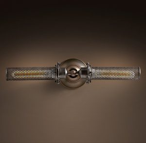 Бра Restoration Hardware EDISON PERFORATED INLINE DOUBLE