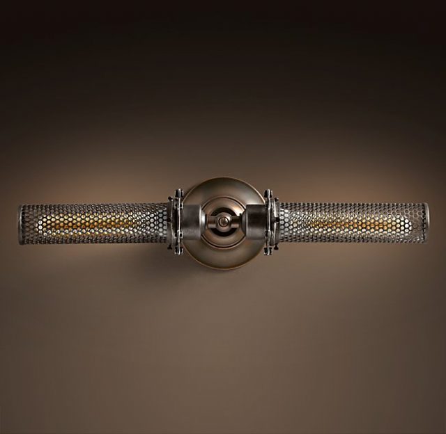 Бра Restoration Hardware EDISON PERFORATED INLINE DOUBLE