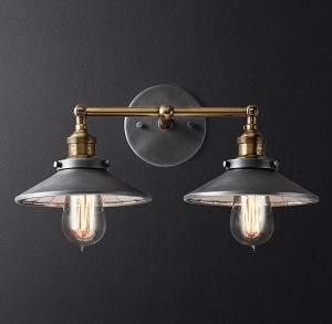 Бра Restoration Hardware FILAMENT REFLECTOR DOUBLE