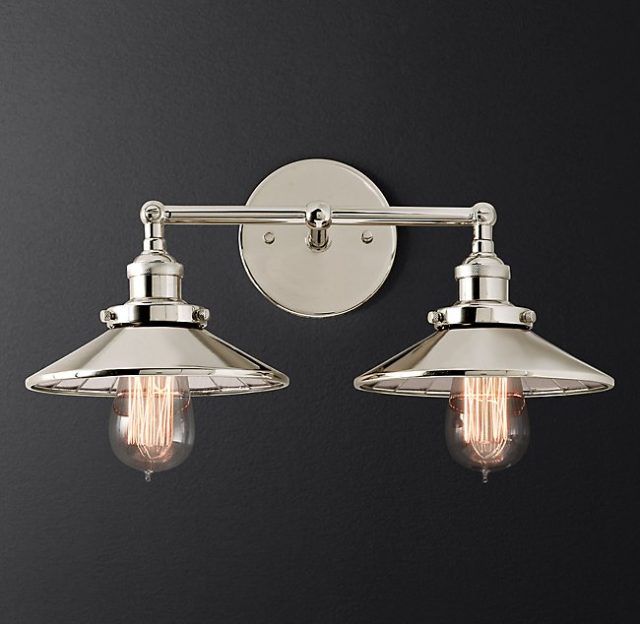 Бра Restoration Hardware FILAMENT REFLECTOR DOUBLE