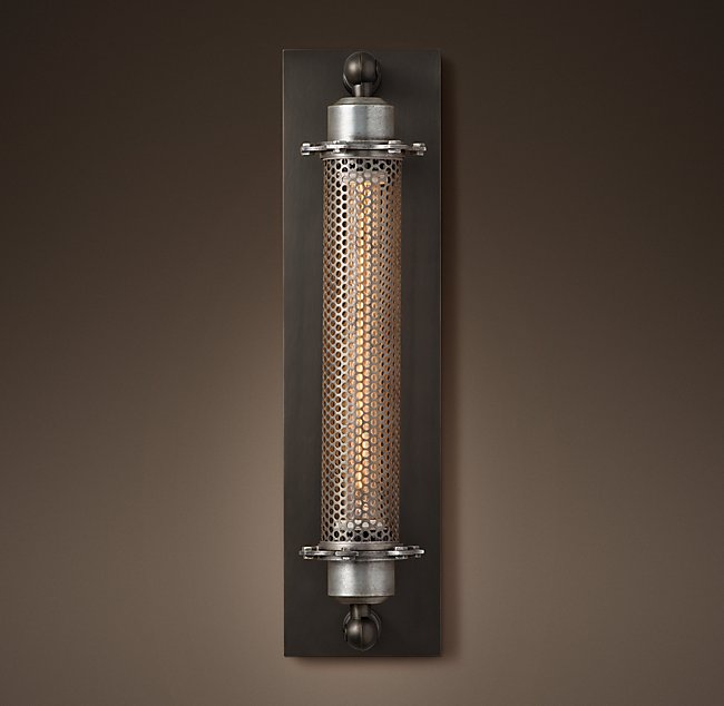 Бра Restoration Hardware GRAND EDISON PERFORATED METAL