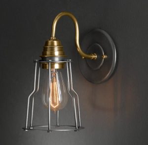 Бра Restoration Hardware INDUSTRIAL CAGE FILAMENT SCONCE