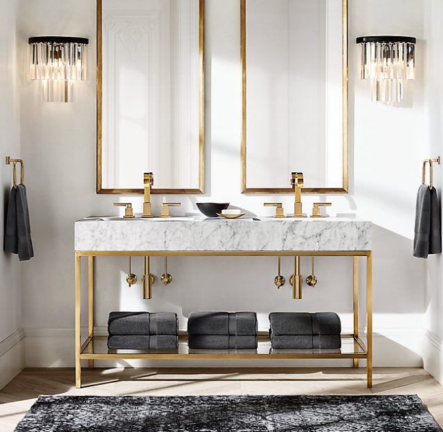 Бра Restoration Hardware ODEON CLEAR GLASS FRINGE