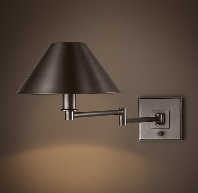 Бра Restoration Hardware PETITE SWING-ARM METAL